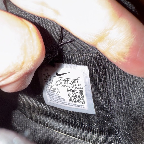 Nike Air Force one pixel sneakers black women’s size 12 shoes - Picture 11 of 12